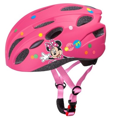 KASK ROWEROWY IN-MOLD MINNIE PINK ROZM. M (52-56cm)