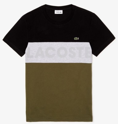 Lacoste t-shirt TH8426 00 2AB khaki S Kolor khaki