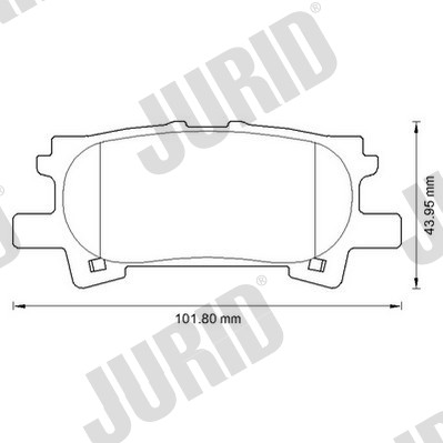 КОЛОДКИ ТОРМОЗНЫЕ ЗАД JURID 572621J