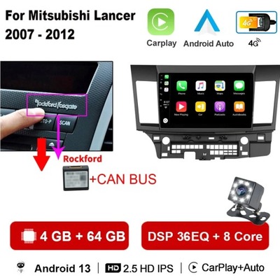 NAWIGATOR GPS ANDROID 13 PARA MITSUBISHI LANCER 2007-2012 RADIO CARPLAY  