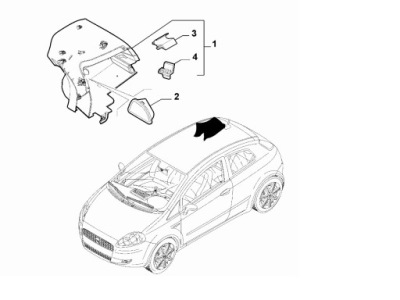 Обшивка стійка c нижня частина fiat grande punto 5d фото №1