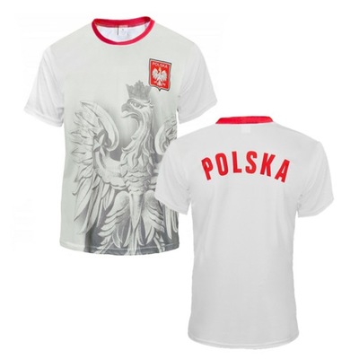 T-shirt Koszulka DAMSKA Piłkarska POLSKA ORZEŁ XL