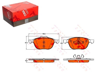 TRW ZAPATAS HAM. FORD P. KUGA 13-/TOURNEO 13-/TRANSIT CONNECT 13-  