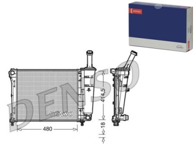 Denso радіатор води fiat 500 1.2 lpg 312 фото №1
