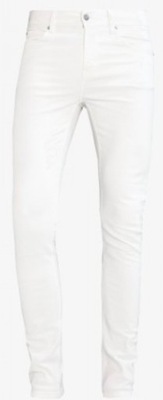 Spodnie jeansy Cheap Monday Slim fit White 25/32