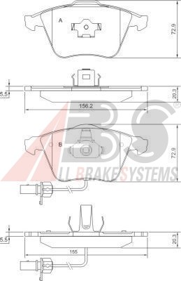 КОЛОДКИ ГАЛЬМІВНІ AUDI A4 2000-2009