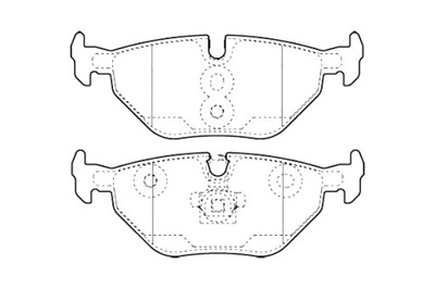 VALEO КОЛОДКИ ТОРМОЗНЫЕ ЗАДНЕЕ GR.16 3 FIRST SAAB 9-5 RESTYLE 11 2005>6