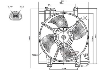 NISSENS VENTILADOR DEL RADIADOR CON CUERPO SUBARU LEGACY 3 OUTBACK 2.0  