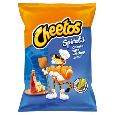 Cheetos Sprirale Ser z Ketchupem Chrupki 80g