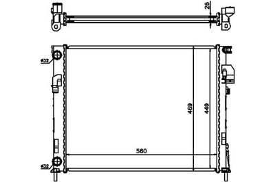 Nissens 63025a радіатор, система охолодження двигуна фото №1