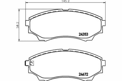 TRINKELĖS STABDŽIŲ FORD PRIEK. RANGER 06- TEXTAR 