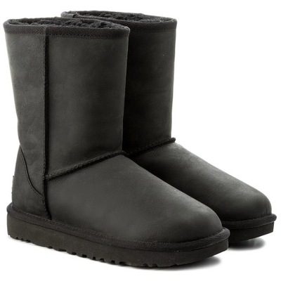 UGG CLASSIC SHORT LEATHER KOZAKI ŚNIEGOWCE SKÓRA 37