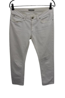 Acne Jeans Hep White spodnie damskie 31/32 białe