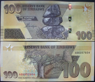 Zimbabwe 2020 100 DOLLARS UNC_PW106_____9107