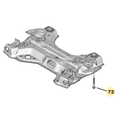 Болт кронштейн подрамник opel astra l #7177 фото №1