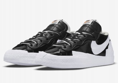 Buty Nike Blazer Low Sacai 44 Black Patent Leather