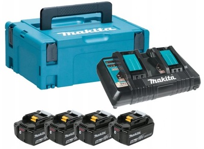 MAKITA 197626-8 DC18RD ŁADOWARKA 4x5.0Ah BL1850B