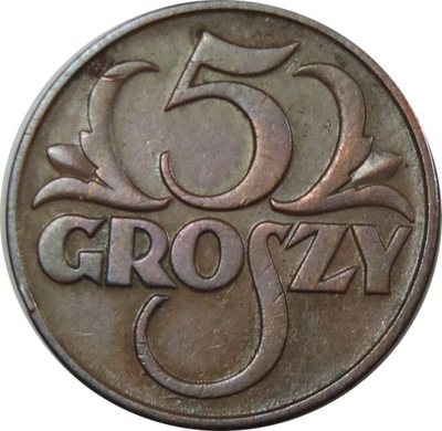 5 GROSZY 1937 - STAN (2-) - SP945
