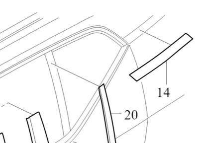 VOLVO XC40 INSCRIPTION listwa slupka tylna lewa 39