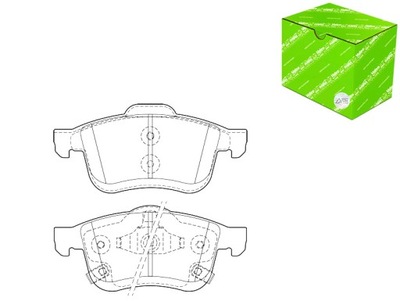 ZAPATAS DE FRENADO FIAT 500L 13- PARTE DELANTERA VALEO  