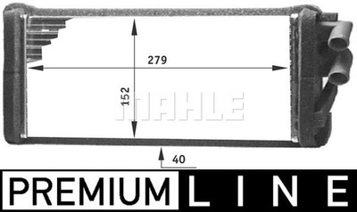 ОБМІННИК ТЕПЛА, ОБІГРІВАЧ САЛОНУ, BEHR *** MAHLE AH 98 000P