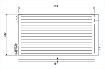 VALEO 814012 КОНДЕНСАТОР BMW 1