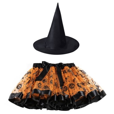 STRÓJ HALLOWEEN CZAROWNICA WIEDŹMA TUTU 104/128