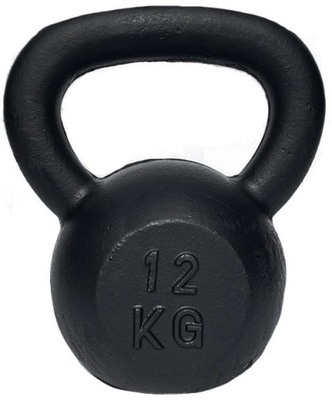 Kettlebell 12kg kettle żeliwny odważnik hantel