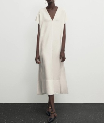 Massimo Dutti_ sukienka tunika minimalizm M-L