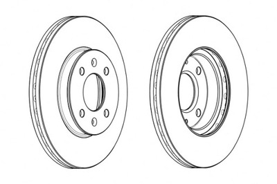 FERODO DISCOS DE FRENADO 2SZT. PARTE DELANTERA HYUNDAI ACCENT 3 ACCENT IV  