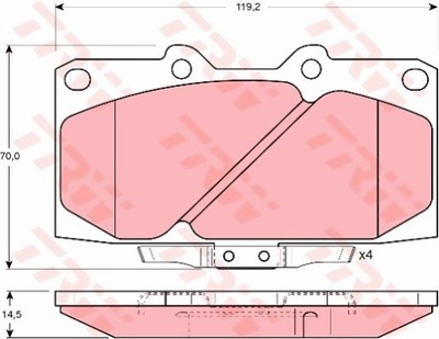 ZAPATAS HAMULC. NISSAN 200SX 94-  