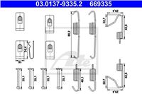 ATE SET ASSEMBLY PADS HAM TOYOTA AVENSIS T25 03-  