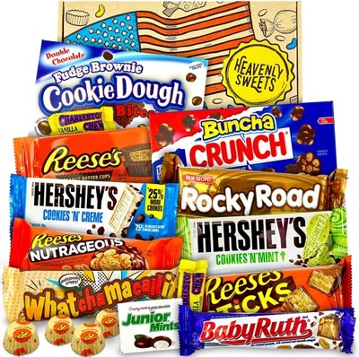 ZESTAW słodyczy z USA Reese`s Hershey`s 17 opak.