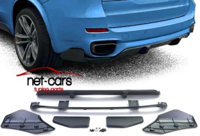 Накладка диффузор bmw x5 f15 aero m performance mat фото №1