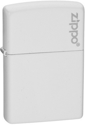 WRO zapalniczka Zippo 214ZL White Matte Logo biała