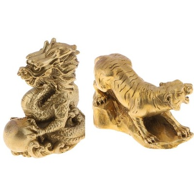 Mosiężna chińska 12 statua zwierząt rzeźba mocy