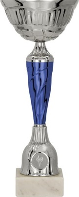 Metalowy Puchar Srebrno-Nieb.20cm +GRAWER GRATIS
