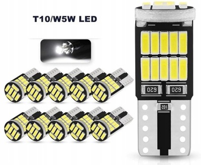 LUZ DIODO LUMINOSO DIODO LUMINOSO LED W5W T10 26 DIODO LUMINOSO DIODO LUMINOSO LED CANBUS 4014 SMD 360°  