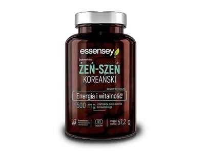 ŻEŃ-SZEŃ KOREAŃSKI ESSENSEY 90 KAPSUŁEK 500MG EKSTRAKTU Z KORZENIA