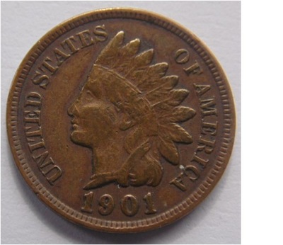 1 CENT 1901 Stany Zjednoczone Ameryki (1859 - 1909) **Q06** - POLECAM @@@