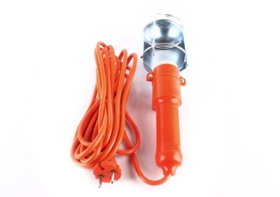 FARO WARSZTATOWA 230V CABLE 5M COLOR NARANJA SIN LUCES 75W CONMUTADOR  