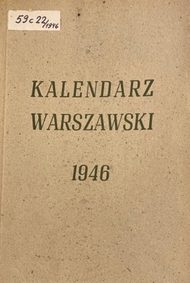 Kalendarz warszawski 1946