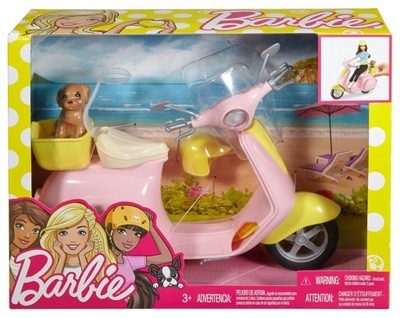 Mattel Barbie Skuter ze Szczeniaczkiem DVX56