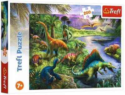 TREFL Puzzle 200 ELEM Drapieżne Dinozaury 13281