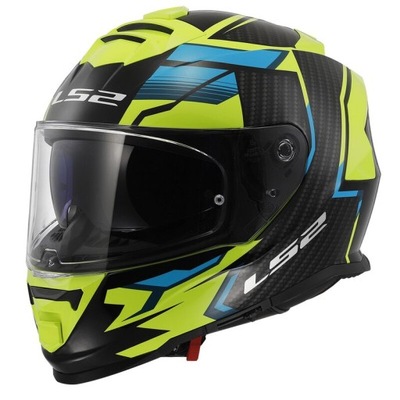 CASCO LS2 FF800 STORM II TRACKER INTEGRALNY NEGRO FLUO ROZM. M  