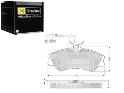 ZAPATAS DE FRENADO CITROEN BERLINGO XSARA PEUGEOT 306 DE CARGA JUEGO  