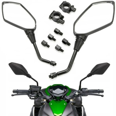 ESPEJOS PARA SKUTERA MOTOCYKLA QUADA ATV UNIVERSALES M8 M10 ANILLOS ABREVIATURA  