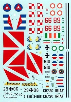 Hi-Decal 72044 1/72 MiG-29 A/B/G Fulcrum A