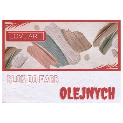 BLOK DO OLEJU farb olejnych LOVEART 250g - 210x297mm