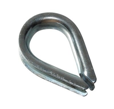 KAUSZA STALOWA OCYNKOWANA 5 MM 4 SZT